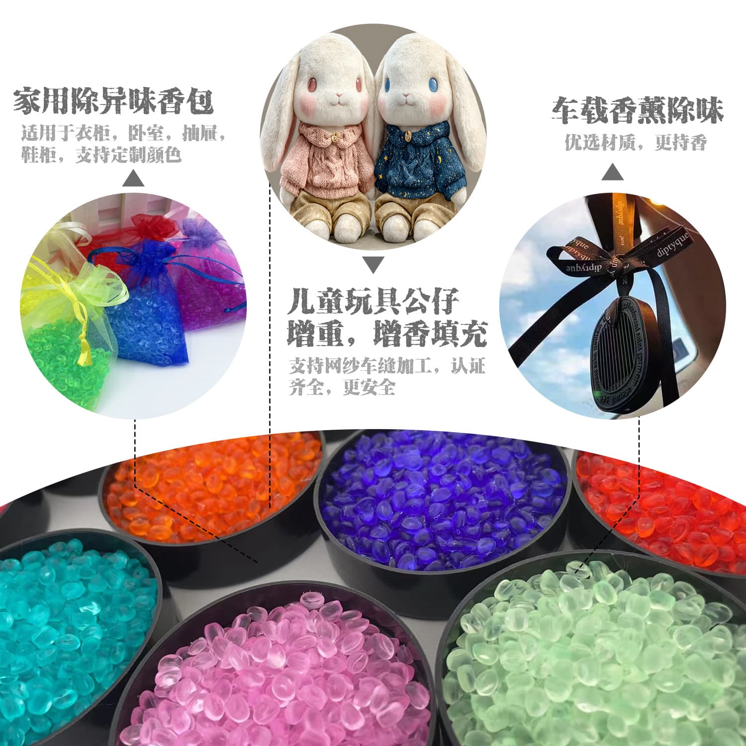 EVA fragrance beads, rubber particles, fragrance particles, color, weight, rubber particles, sewing apple fragrance rubber particles, strawberry rubber particles