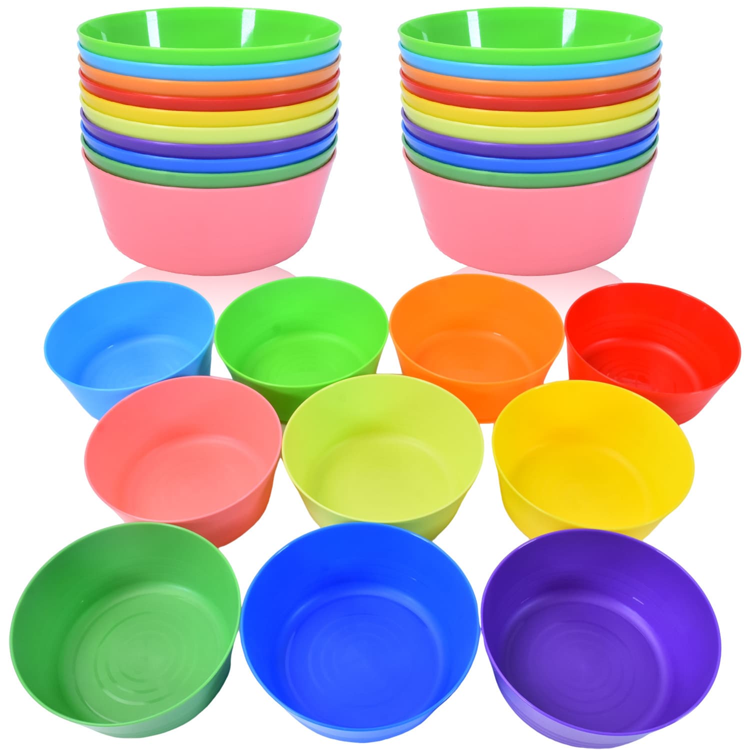 Factory Direct Colorful Plastic Bowls Cross-border Home Dinner Thick Durable Soup Bowl Kitchen Tableware Stock Wholesale