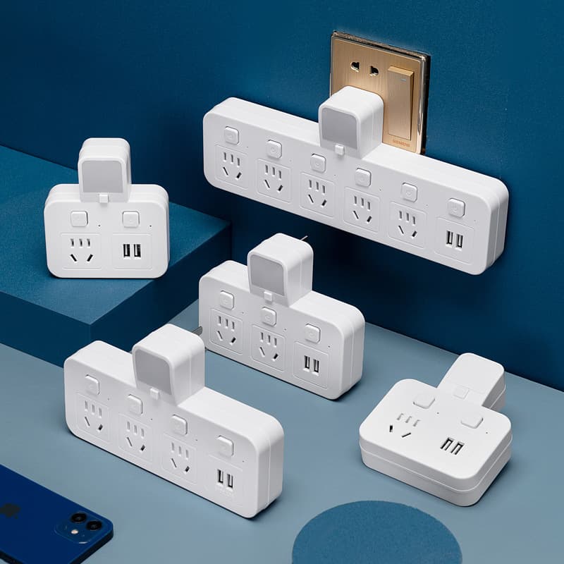 Home/Office Multifunctional USB Wireless Converter with Night Light, All-in-One Plug Adapter