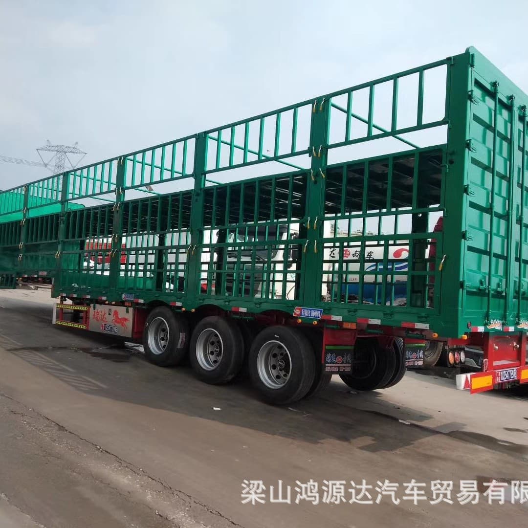 Export-grade semi-trailer, lightweight flatbed flower basket semi-trailer manufacturer supplies.