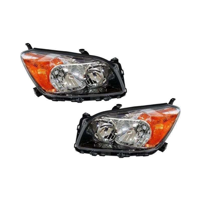 Suitable for 2009-2012 Toyota RAV4 black housing headlights pair left and right