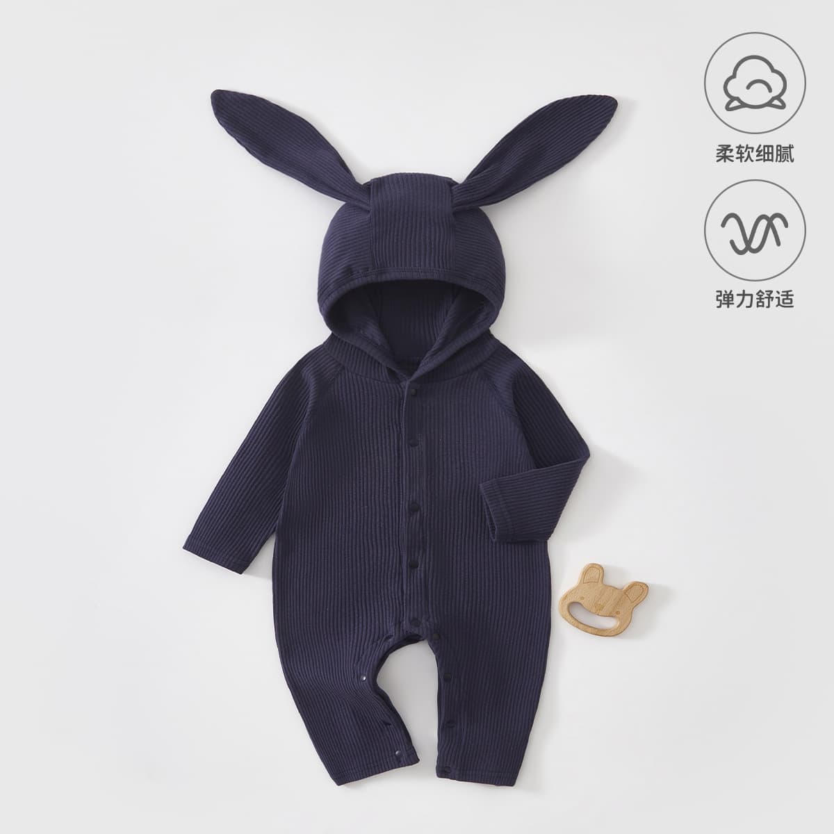 Newborn Autumn Bodysuit Going-Out Wear, Baby Clothes Spring Autumn Crawling Suit for Boys and Girls, Baby Romper with Hood New Style