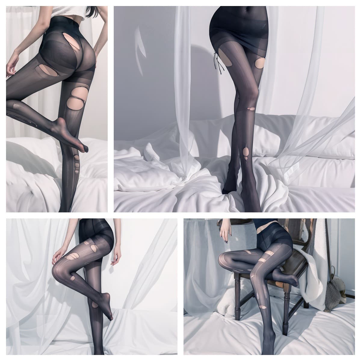 Sexy stockings, crotchless, plus size, pure desire, suspender stockings, sexy tearable stockings, fishnet stockings, manufacturer