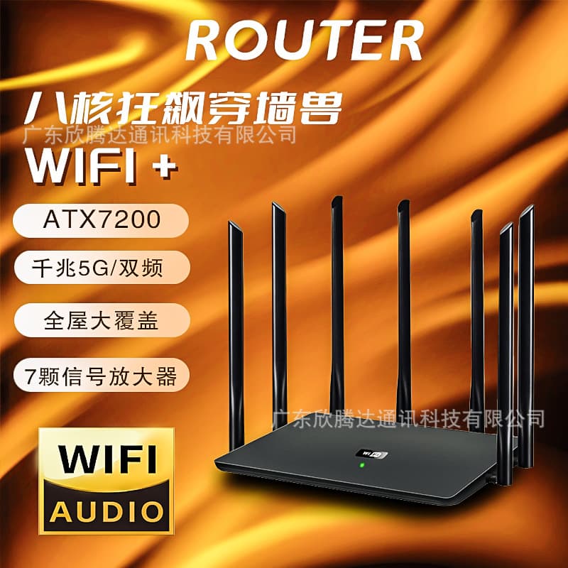 WiFi6 Router for Home WiFi, High-Speed Wall Penetration, Gigabit 5G Dual-Band, Factory Direct Wholesale