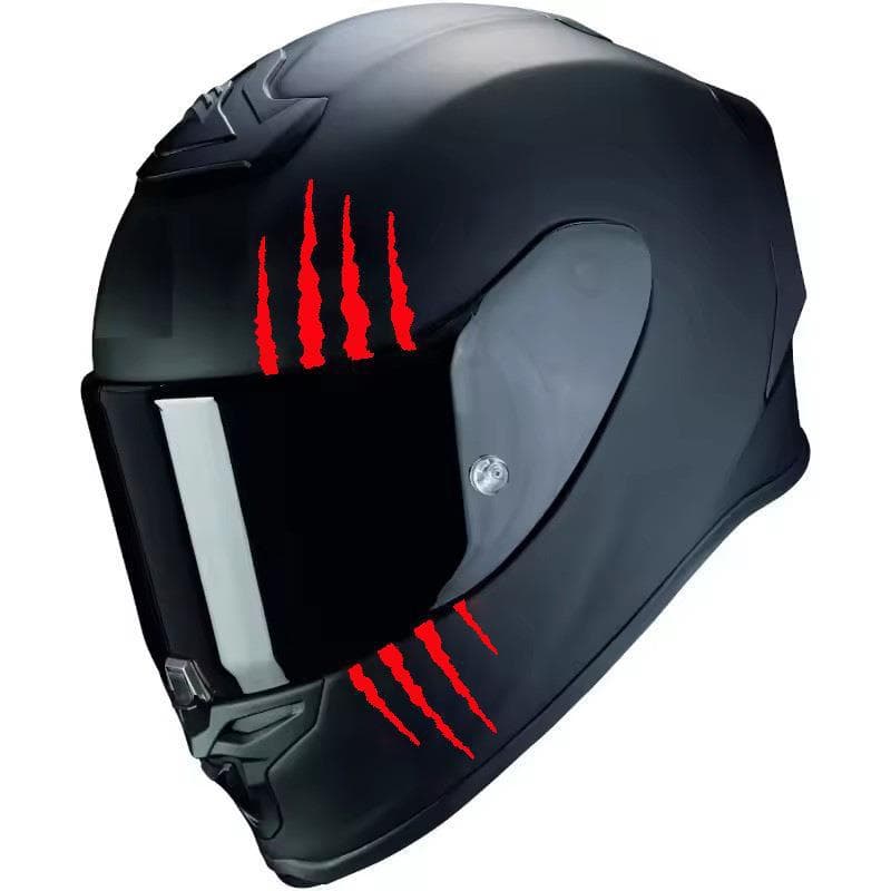 Motorcycle Helmet Sticker Monster Ghost Claw Line Stripe Decal DIY Motorcycle Fuel Tank Scooter Body Decoration