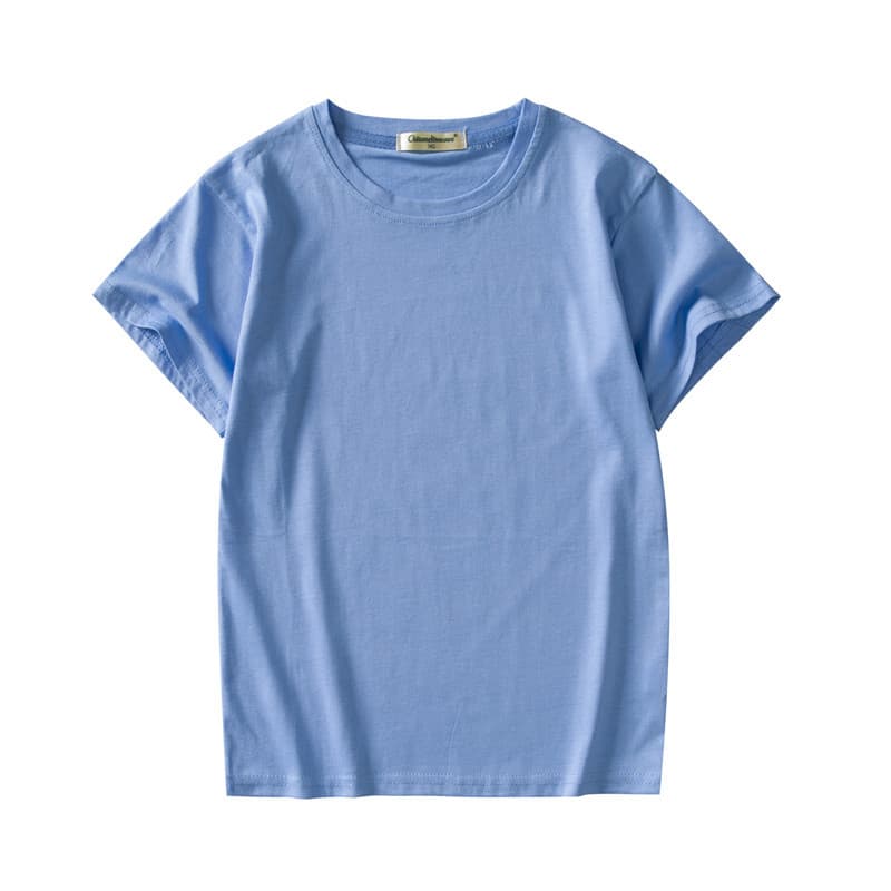 Short Sleeve Children's T-shirt Children's Wear Processing Custom Printing According to Samples and Images Boys Girls Baby Knitted Garment Factory