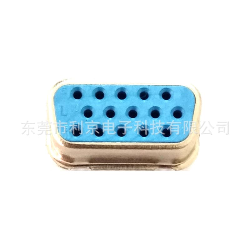 Custom VGA Clamp-Type Female Socket, D-SUB 15P Female Header, Two-Row Terminal Clamp-Type 1.2 Connector, 1.6mm Pitch
