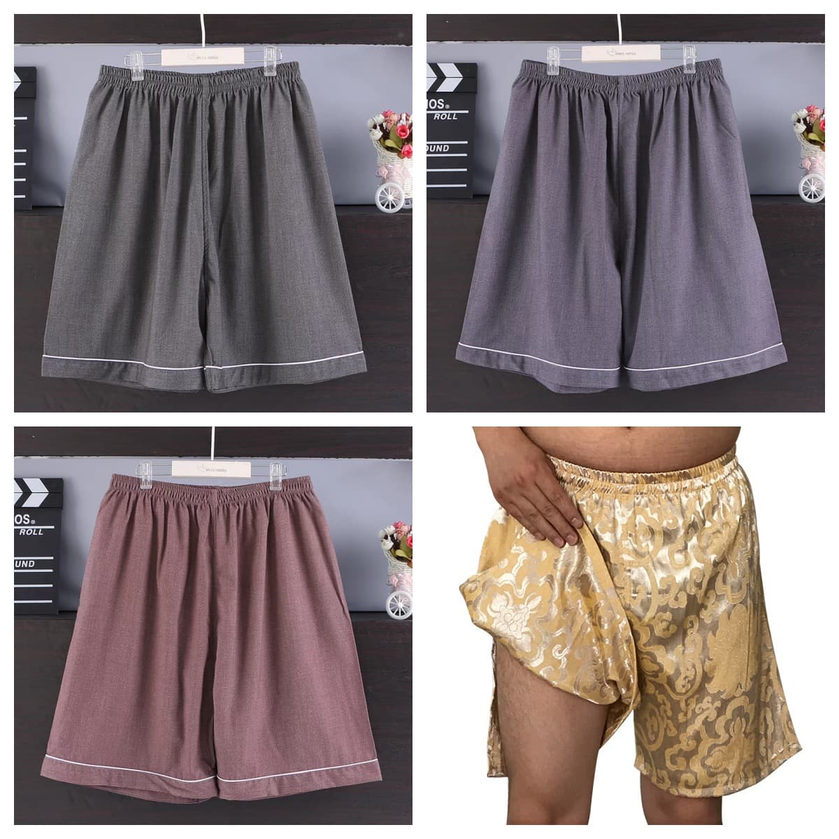 High-quality circulation bath shorts tribute linen fabric sauna suit sauna steam successful foot spa shops all use massage shorts
