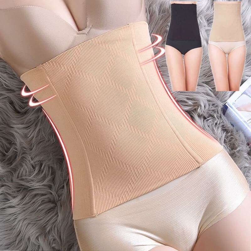 Seamless Shapewear Waist Trainer for Slimming and Tummy Control, Postpartum Body Shaping Waist Belt for Women