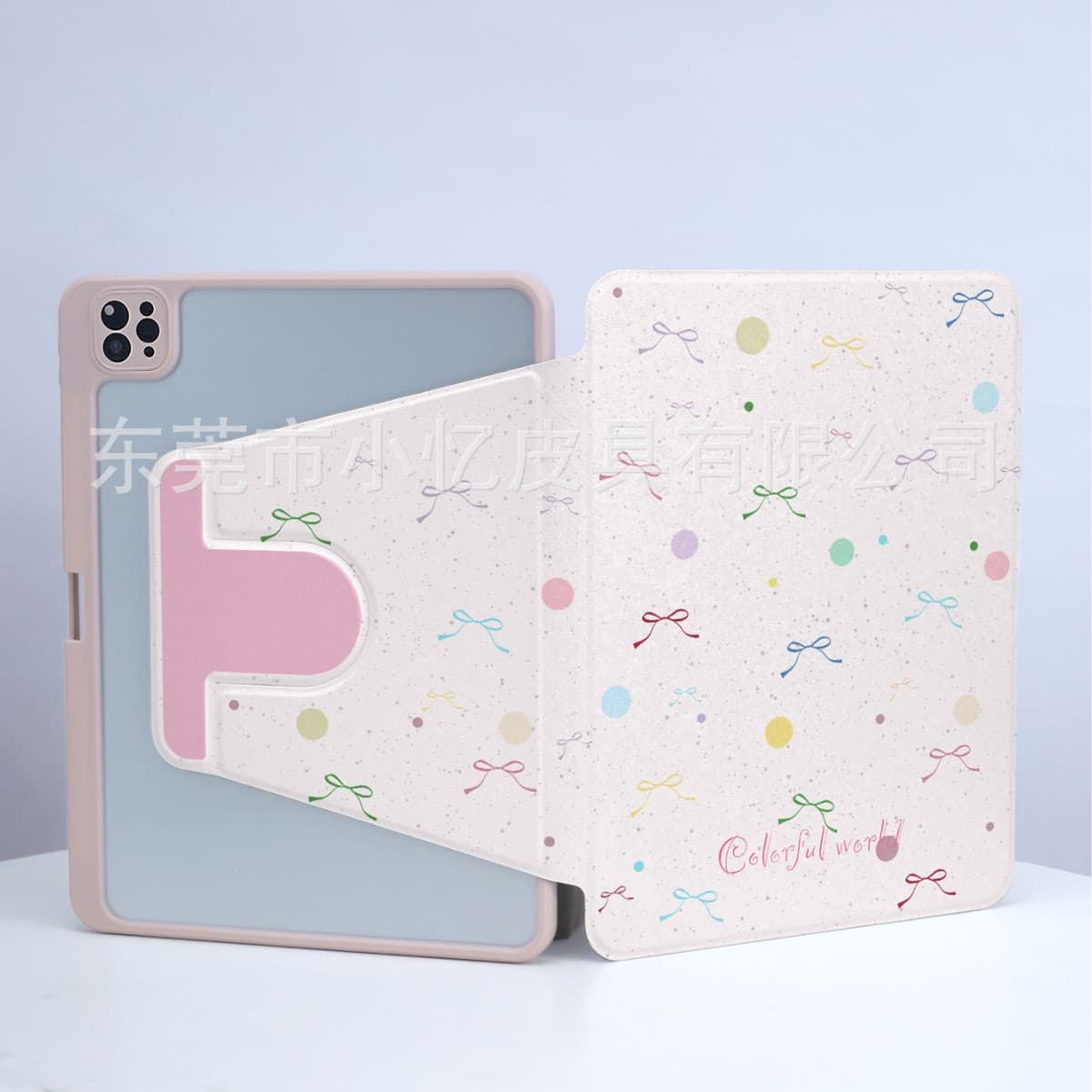 Compatible with S7/S8/S9 FE Case Black Bow S10 Rotatable Stand S6 Lite 10.4 Tablet Protective Cover