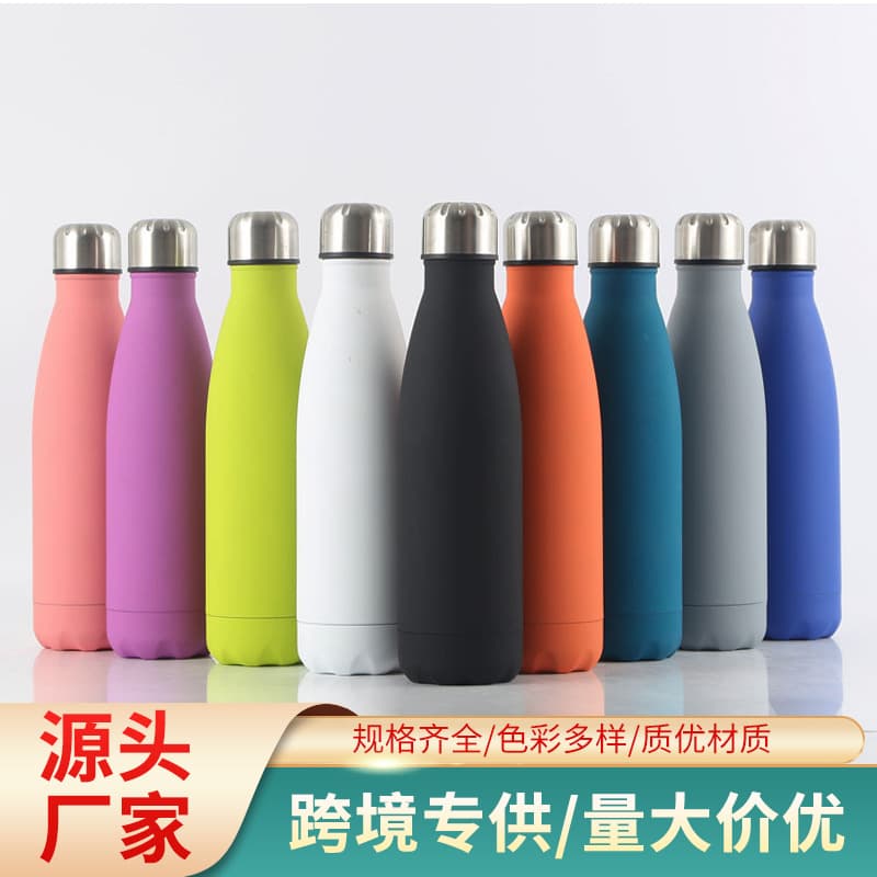 304 Stainless Steel Coke Bottle Thermos Cup Double-layer Outdoor Large Capacity Sports Bottle Water Bottle Wholesale