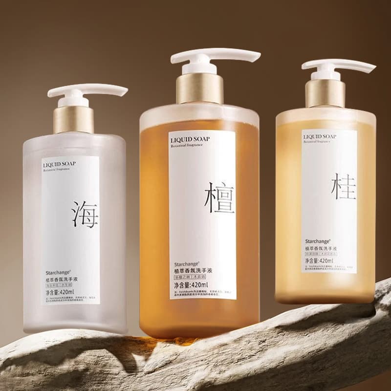 Starchange Plant-Based Scented Hand Soap, Long-Lasting Fragrance, Family Size Universal Hand Care Pump Bottle