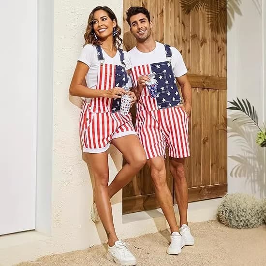 Unisex Workwear Jumpsuit Shorts Overalls Festival Work Apron Coverall Men Women Gift EU US Cross-Border New