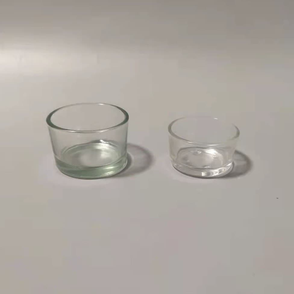 Factory Direct Supply Glass Aromatherapy Candle Cup Candle Holder Tea Light Cup Four-Point Cup DIY Candle Materials