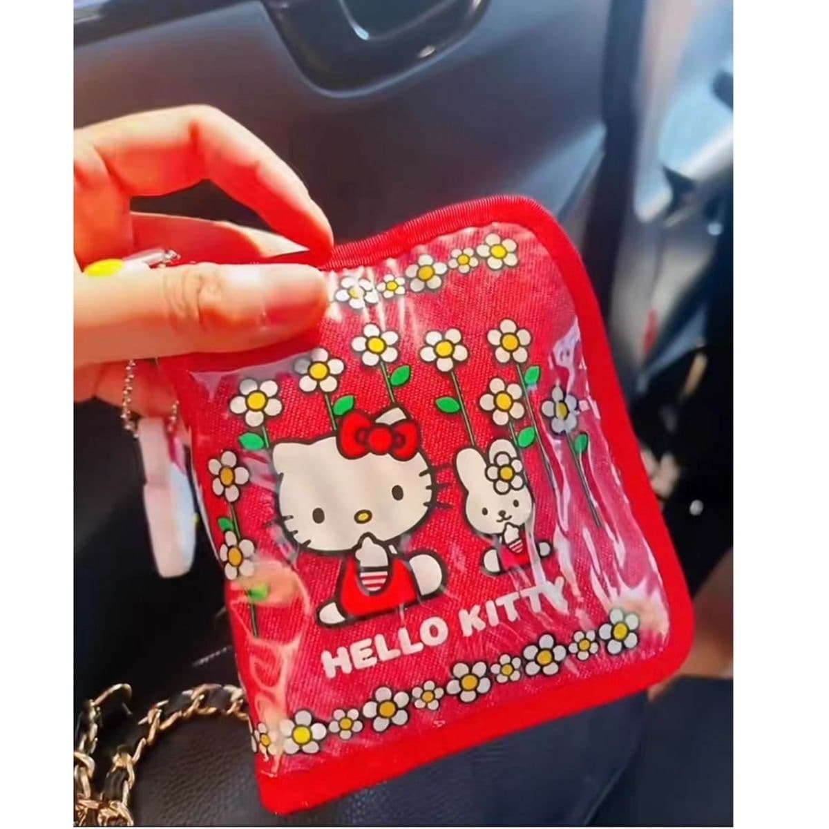 Cute Hello Kitty Second-hand Wallet Girly Heart Large Capacity Coin Purse Card Holder ID Bag Cartoon Portable Storage Bag