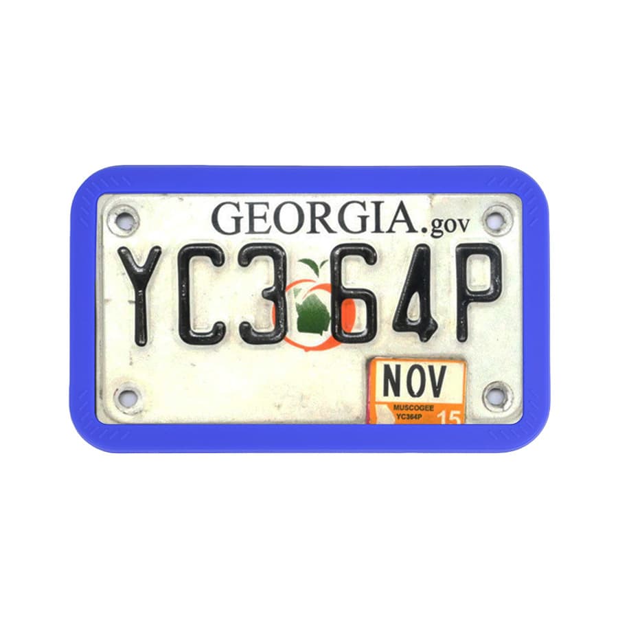 US Motorcycle Silicone License Plate Frame Cross-border Amazon License Plate Holder American Style Soft License Plate Modification Car Accessories
