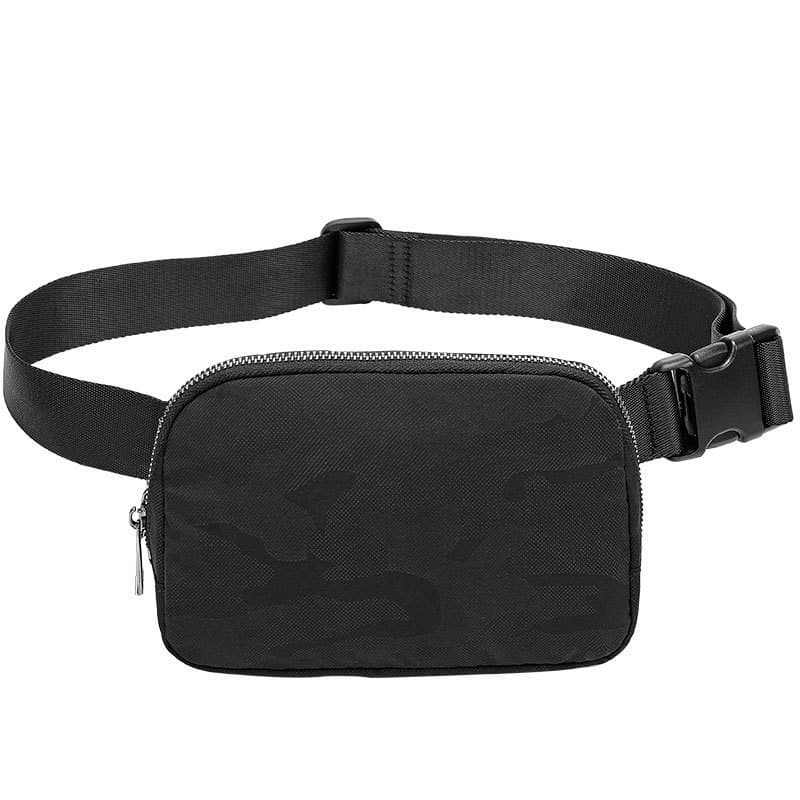 Cross-border bestseller lulu waist bag same style in stock, outdoor sports running waist bag, fitness chest bag for men and women