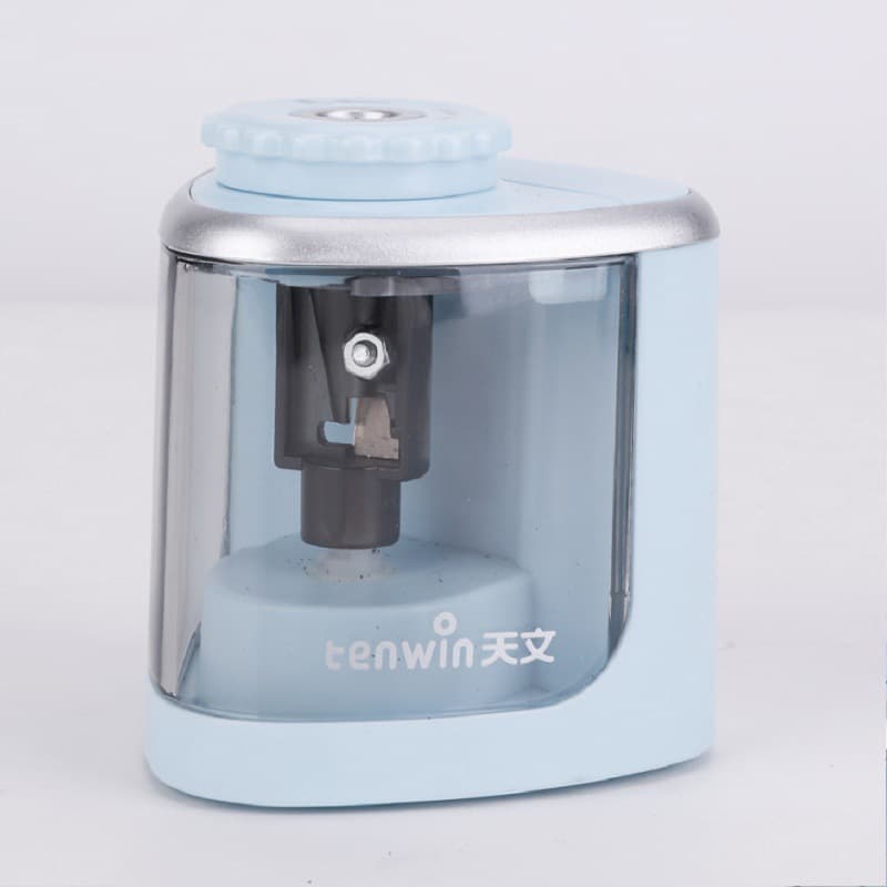 Tianwen tw electric pencil sharpener children's stationery planer pencil sharpener TW8005 battery semi-automatic pencil sharpener