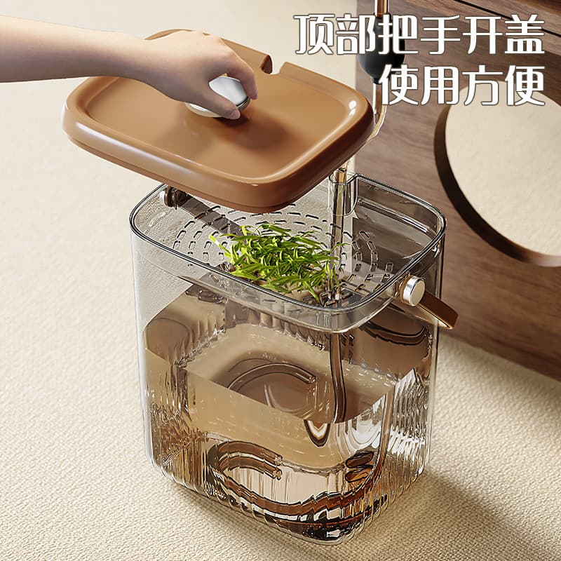 Cross-border tea bucket, wastewater bucket, tea table trash can, tea dregs bucket with lid, tea set accessories, tea filter, tea ceremony tea bucket
