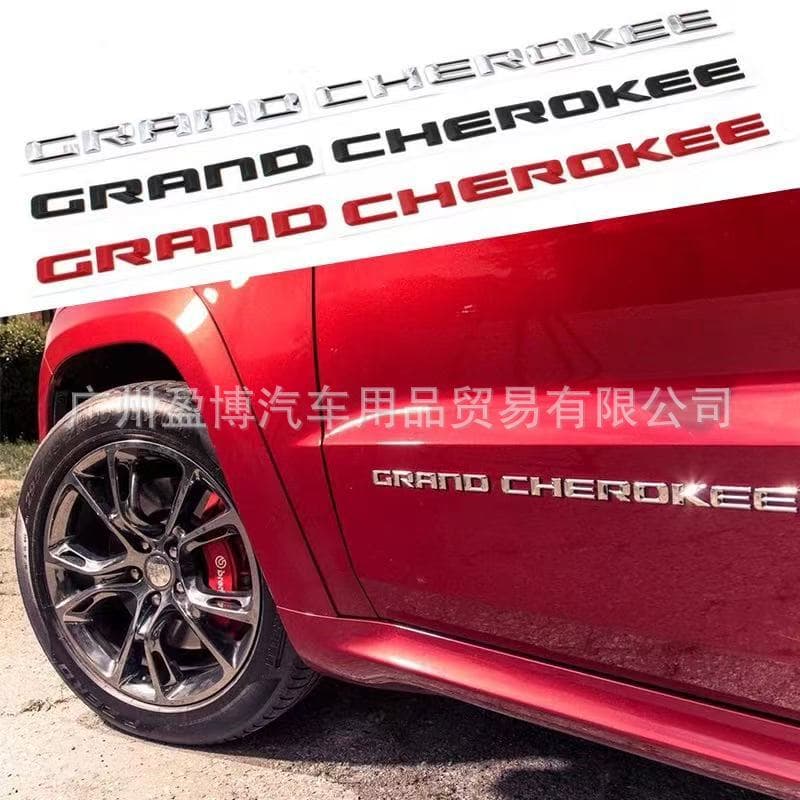 For Jeep Grand Cherokee Old Model Fender Side Emblem Door Side Badge Sticker