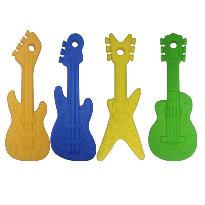 New musical instrument baby food grade silicone teether can be boiled children's toys teeth grinding and chewing fun
