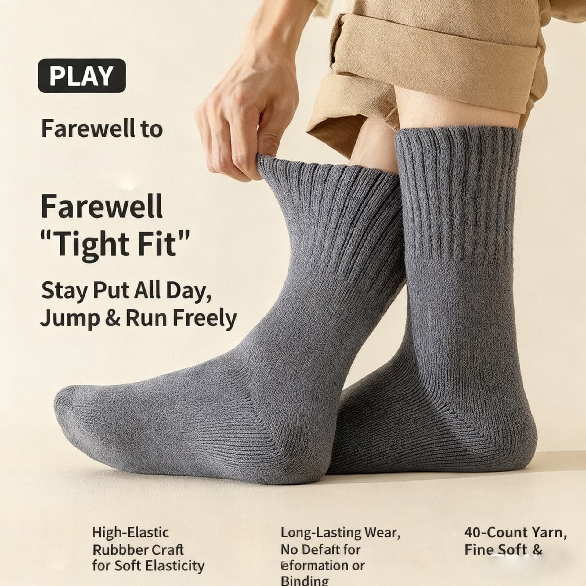 Thick Soft Warm Medium Fashion Sock for Men Wholesale