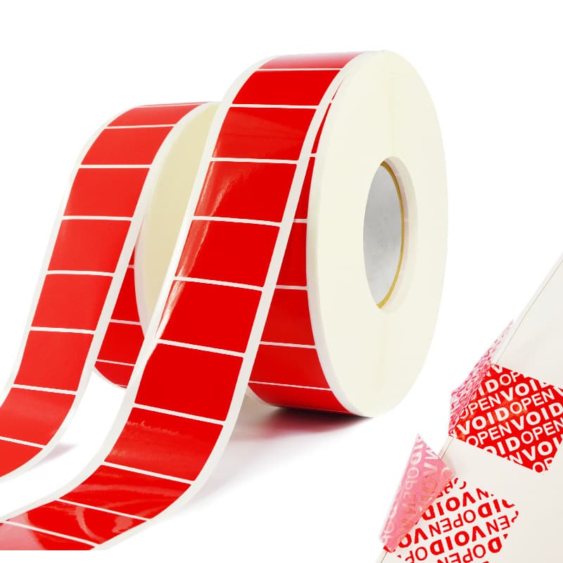 Blank anti-counterfeiting label printing paper waterproof PET anti-counterfeiting sealing sticker to prevent opening VOID box sticker