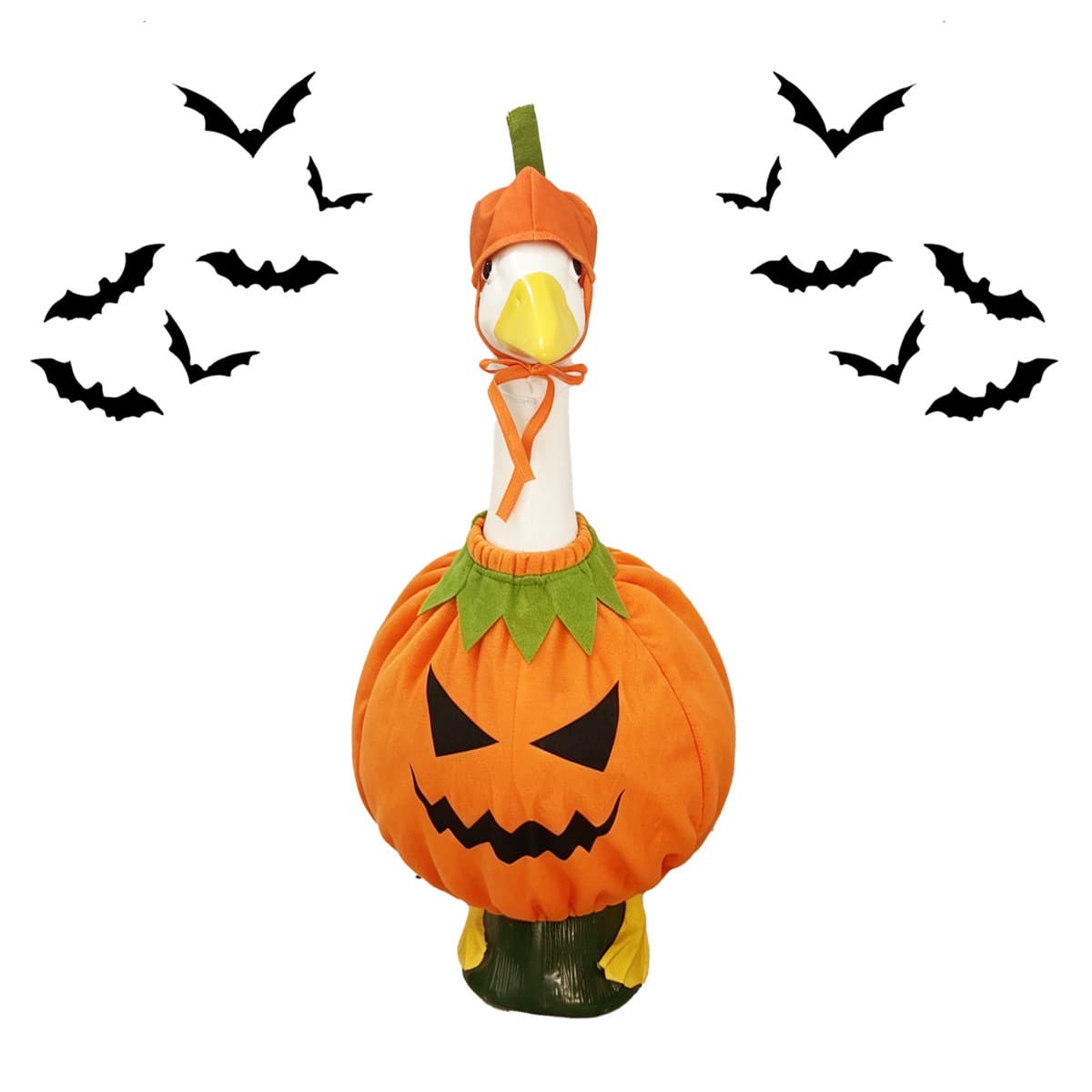 Cross Border Porch Goose Outfits Halloween Pumpkin Set for 23 Goose Outdoor Patio Lawn Art Decoration Party