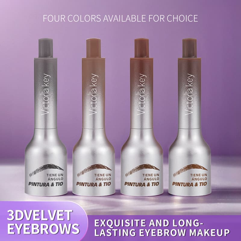 Cross-border Trade VK Eyebrow Cream, Eyeshadow, Blush, Hairline Multi-Use Powder, Waterproof, Smudge-Proof, with Eyebrow Brush, Stamp Eyebrow Cream