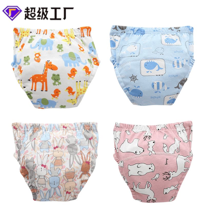 Hunan Training Pants Underwear Washable Diaper Cover Learning Pants Baby Cloth Diapers Breathable Diaper Cover Infant Summer Style