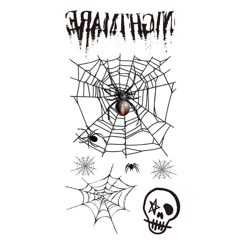 Halloween Simulation Horror Scar Tattoo Stickers Scar Tattoo Party Props Cosplay Tattoo Stickers Scar