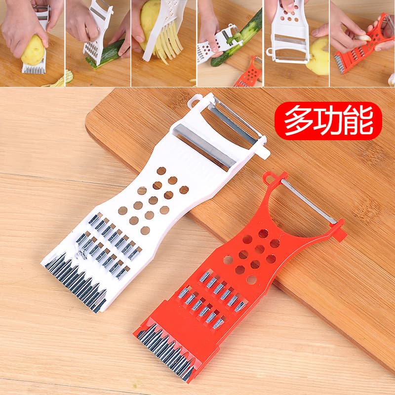 Multi-purpose vegetable slicer for potatoes, cucumber slicer, radish grater, essential kitchen item.