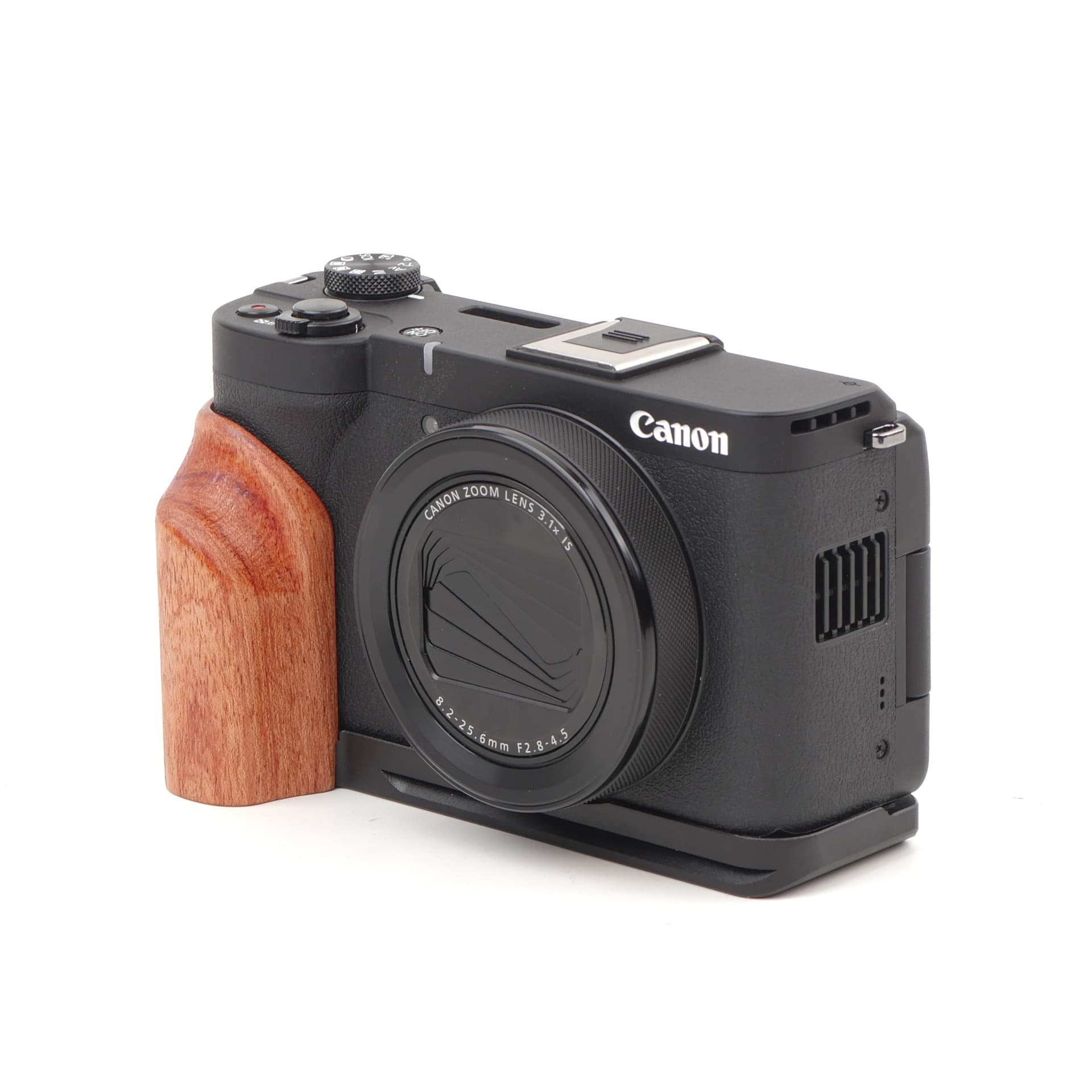 Zhongjie FITTEST Wooden Grip for Canon V1, Canon PowerShot V1 Grip, Arca Base