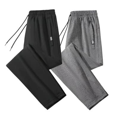 Fleece-Lined Thickened Casual Sweatpants Autumn and Winter New Straight Loose Joggers Simple Fashion Versatile Men's Casual Pants