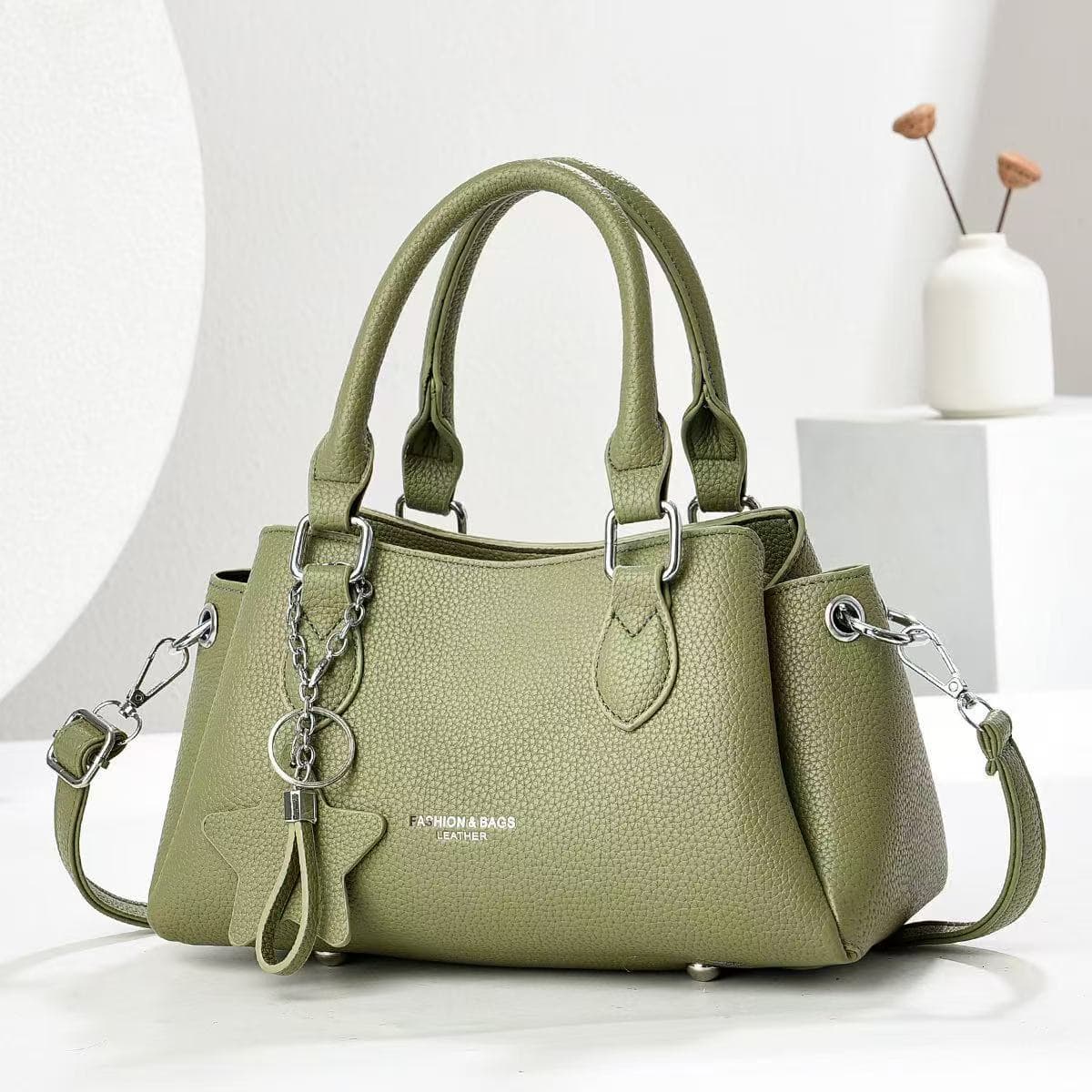 Fresh and Stylish Handbag for Women, New Cross-Border Fashionable Solid Color Shoulder Bag, High-Quality Trendy Crossbody Bag