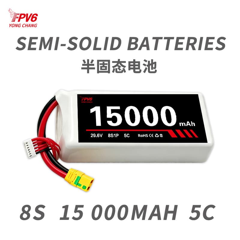 Semi-Solid 8S 15000mAh 29.6V Agricultural Drone Battery for Crop Protection UAVs and Model Aircraft
