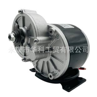 Lingying 24V 350W Brushed Gear Motor MY1016Z2 Unite Same Model Short Shaft with Foot and 9-Tooth Gear