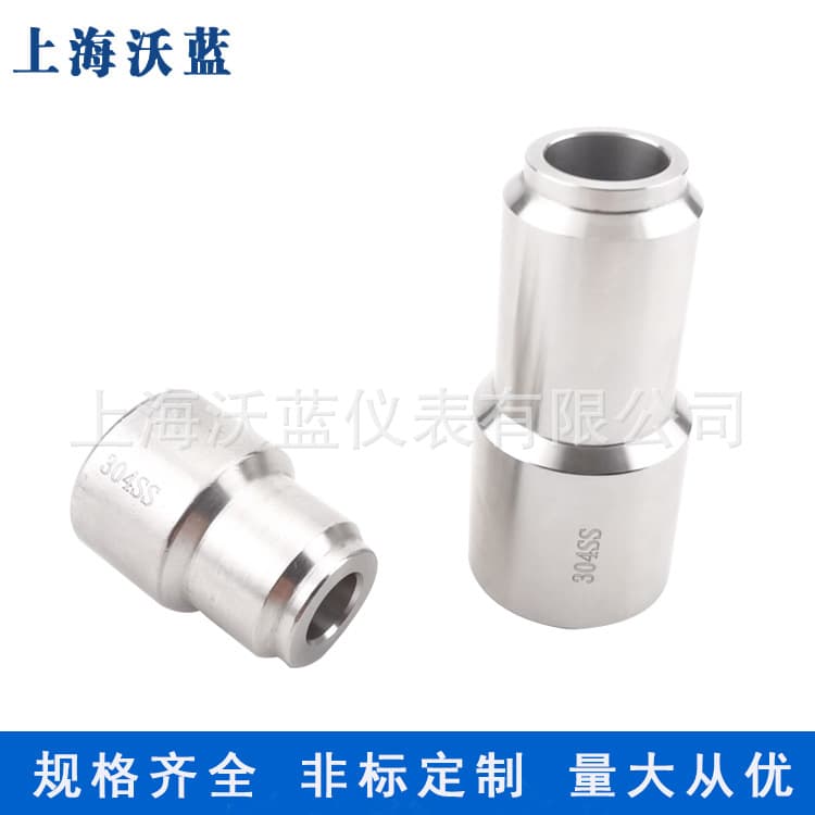 304 Stainless Steel Pagoda-Shaped Welding Base Boss M27*2 Thermocouple Thread Straight Connector