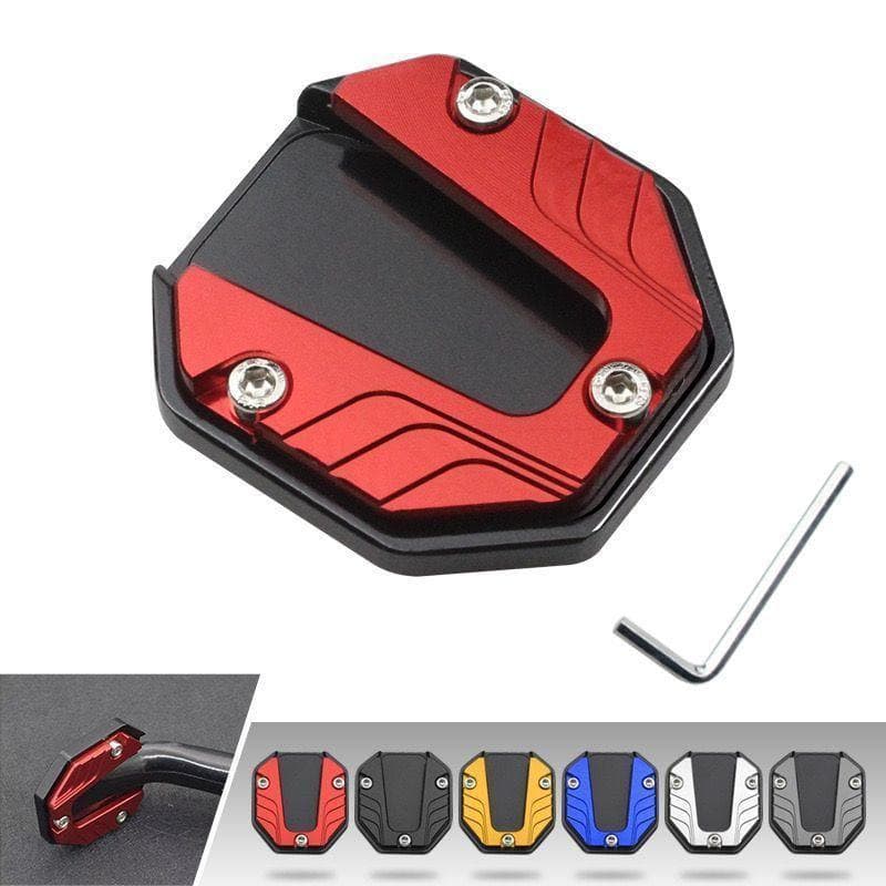 Motorcycle and Electric Scooter Modification Accessories, Enlarged Kickstand Plate Assist, Side Stand Foot Pad, Anti-Slip Side Stand Pad