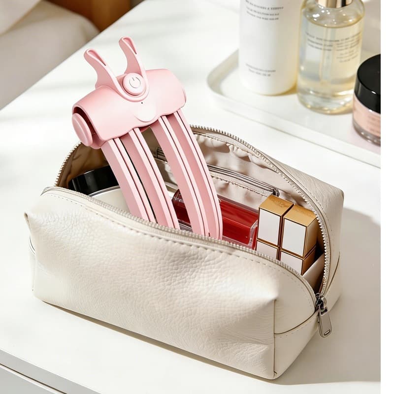Cross-border rechargeable heated and rechargeable high-ceiling fluffy clip comb to show hair volume, high-ceiling styling clip heating