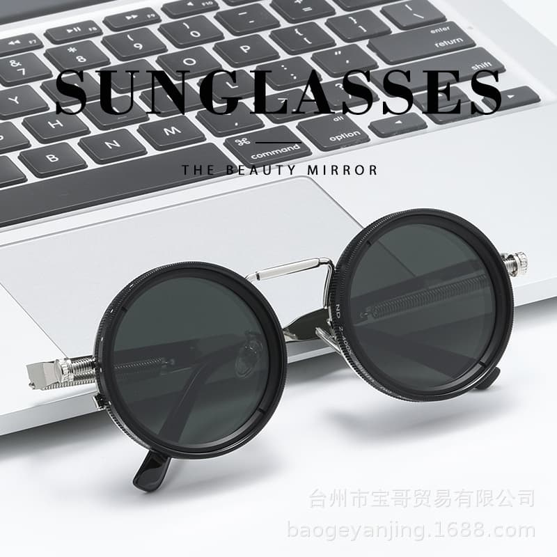 Cross-Border Polarized Zoom Sunglasses for Women Outdoor Sun Protection Street Photography UV400 Sunscreen Cross-Border Small Batch Wholesale