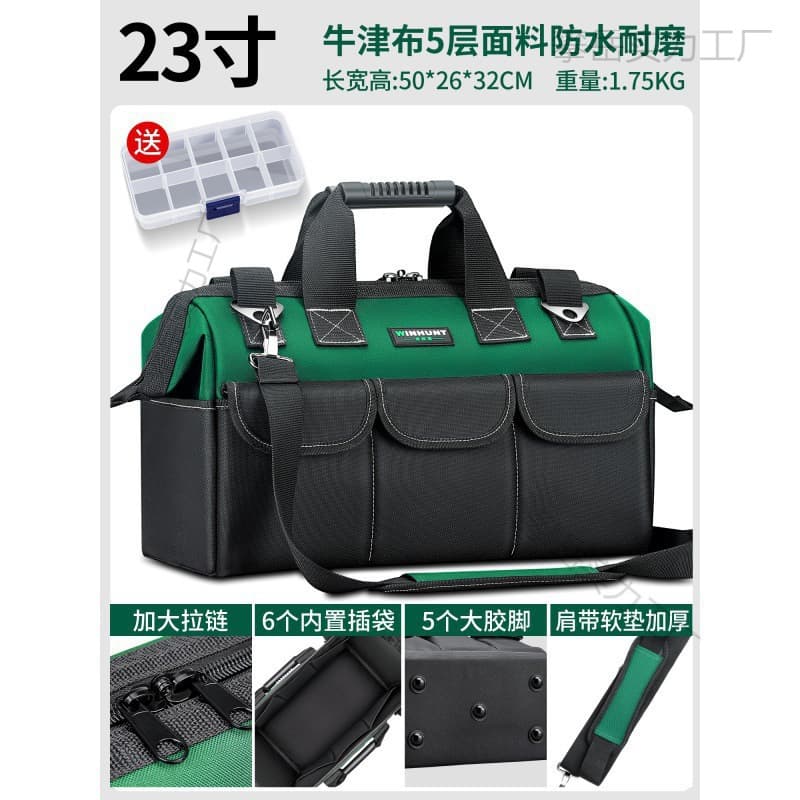 Tool Kit Electrician Bag Canvas Durable Hardware Portable Handheld Storage Pouch Multi-function Tool Bag Free Shipping