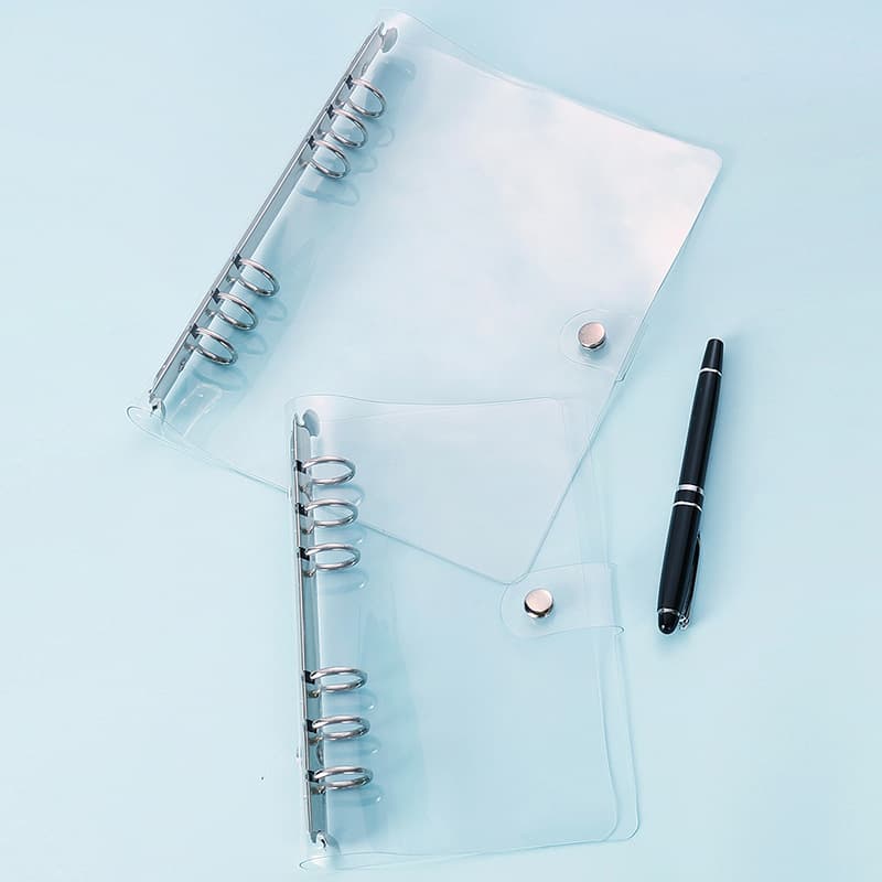 Manufacturer Direct Binder Covers - MUJI-style PVC Soft Shell for A5/A6/A4/A7/B5 Transparent Replaceable Systems