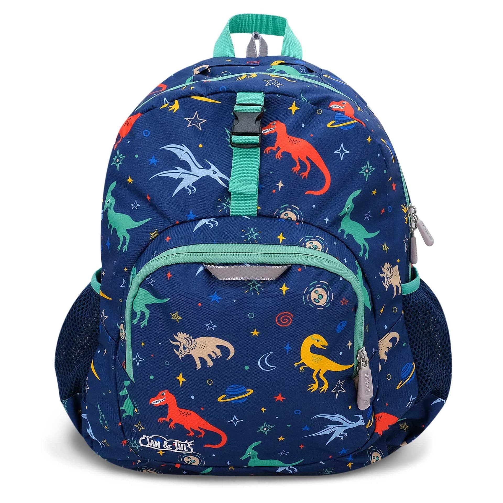 Space Dinosaur Kids Backpack Lightweight Spine Protection Kindergarten Shoulder Bag Cartoon Print Elementary School Student Backpack In Stock