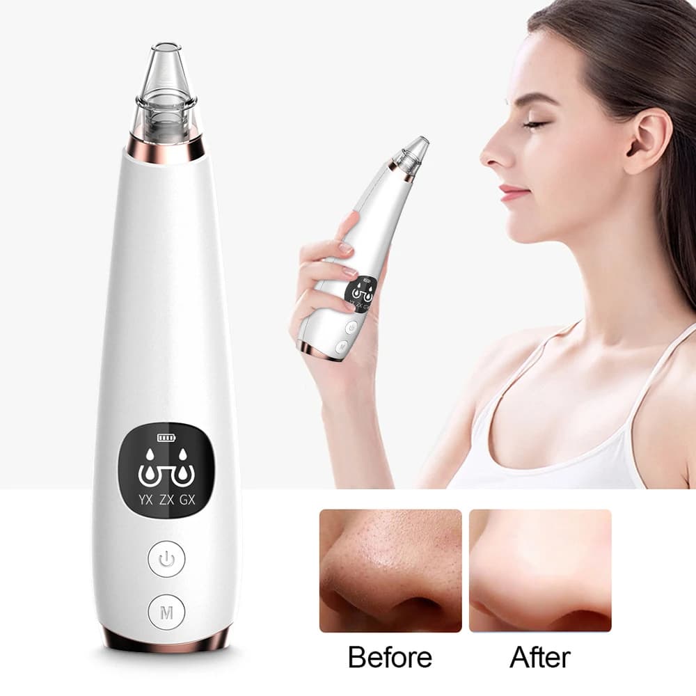 New Electric Blackhead Remover Pore Cleanser for Comedones and Oil, Facial Home Beauty Instrument Blackhead Device