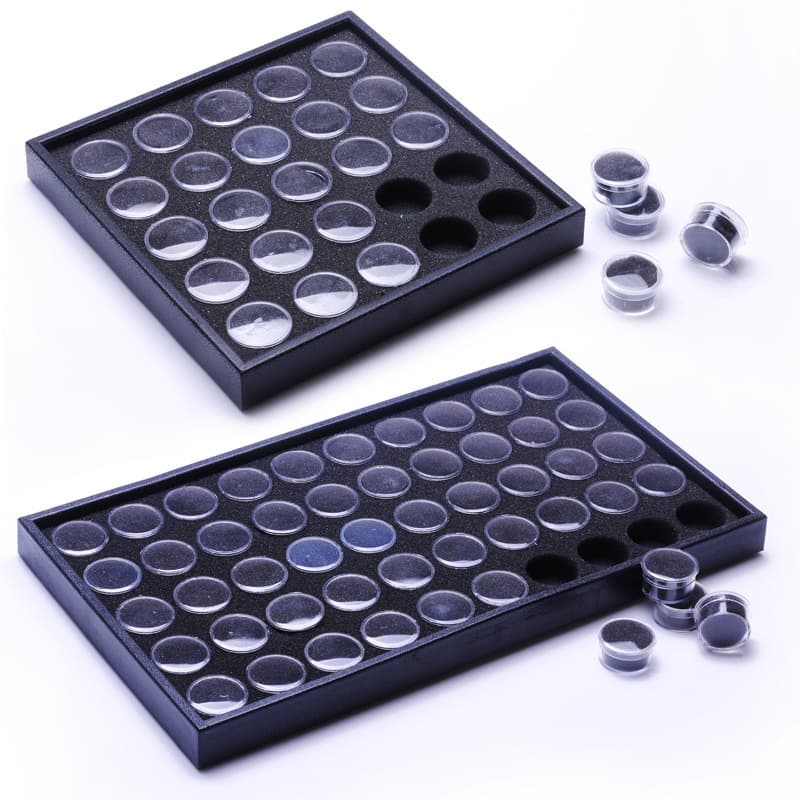 Nail Art Tool 25-Grid 50-Grid Nail Rhinestone Storage Box Nail Alloy Storage Tool Supplies Nail Box