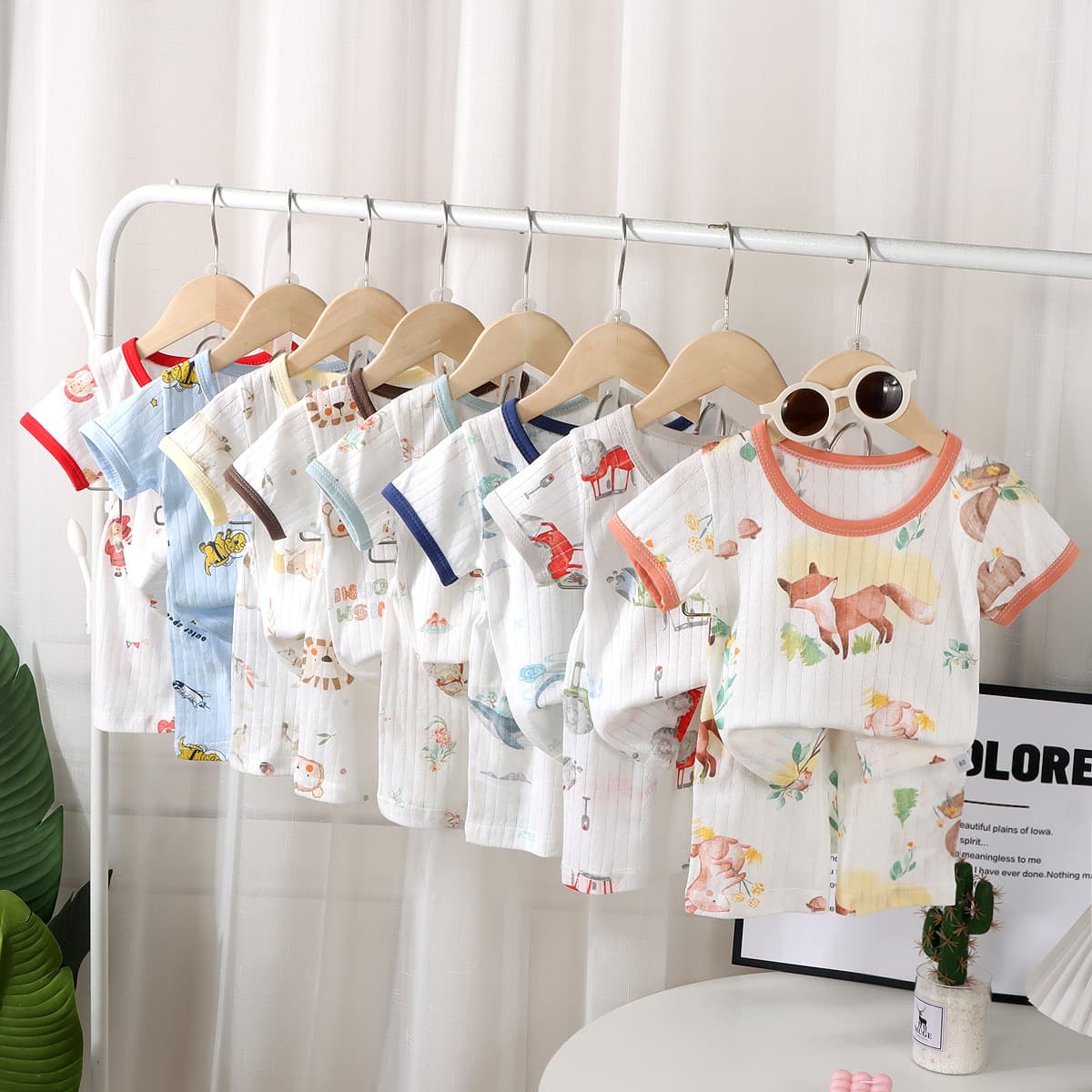 Children's suit 2025 summer thin men's two-piece suit handsome casual suit fashionable spring style for boys and girls