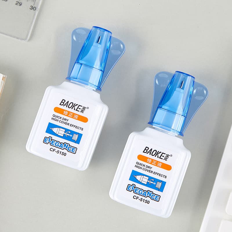 Baoke 5150 correction fluid correction fluid 18ml dual-purpose can be pinched out and can be applied with a brush directly supplied