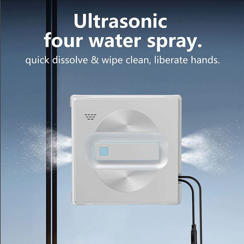 Window cleaner robot, a popular cross-border e-commerce model, square-shaped, four-spray intelligent window cleaning robot that cleans every corner.