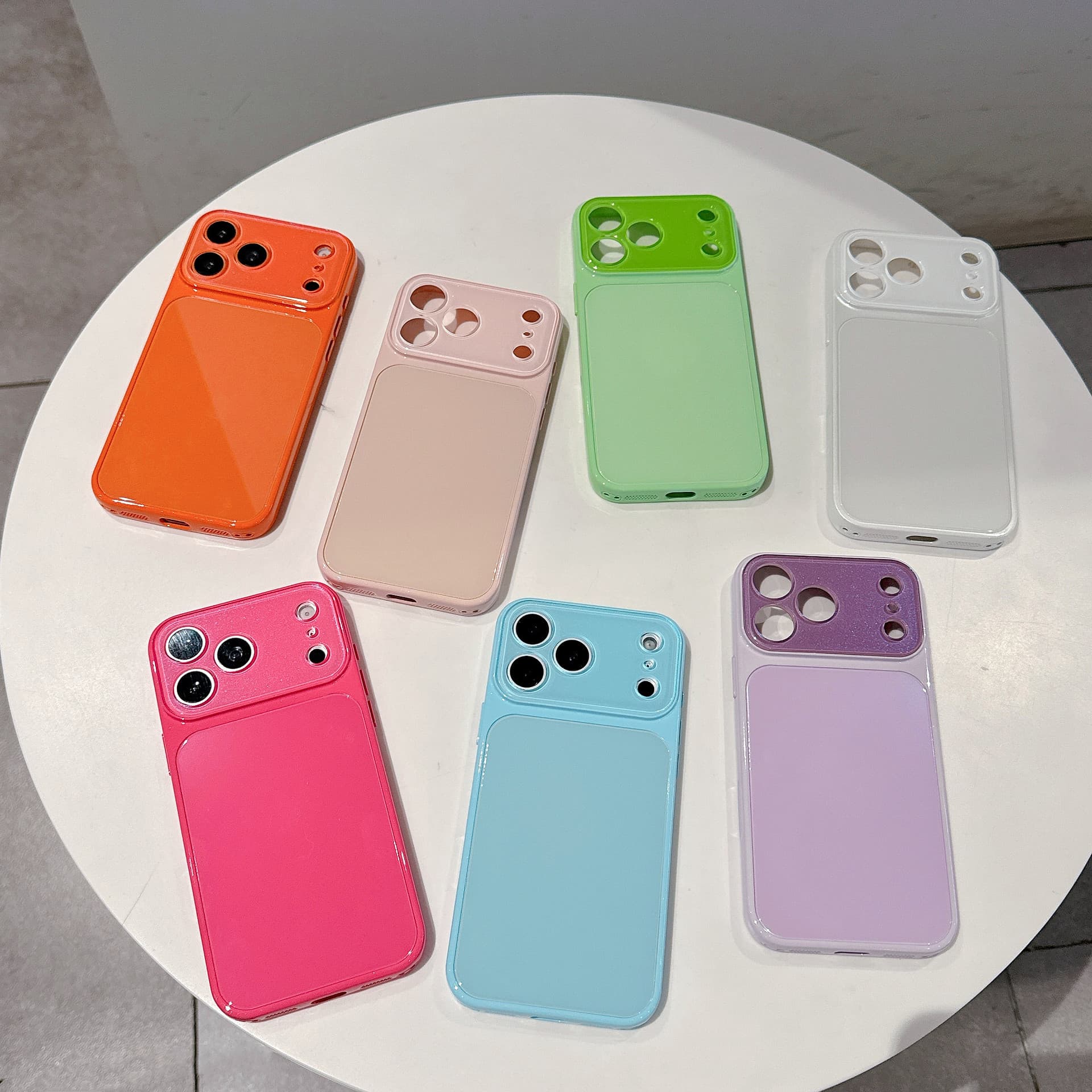 Summer Dopamine Instant Tempered Glass Case for iPhone 17 Pro Max, Apple 16p/15/14